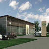 Архитектурное решение автоцентра Genser Land Rover.